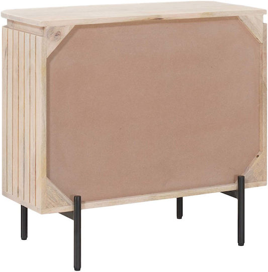 Μπουφές από Μασίφ Ξύλο Μπεζ 70x30x65cm