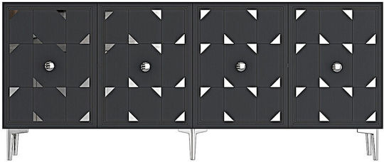 SteweHome Sideboard mit Spiegel Braun 180x32x75cm