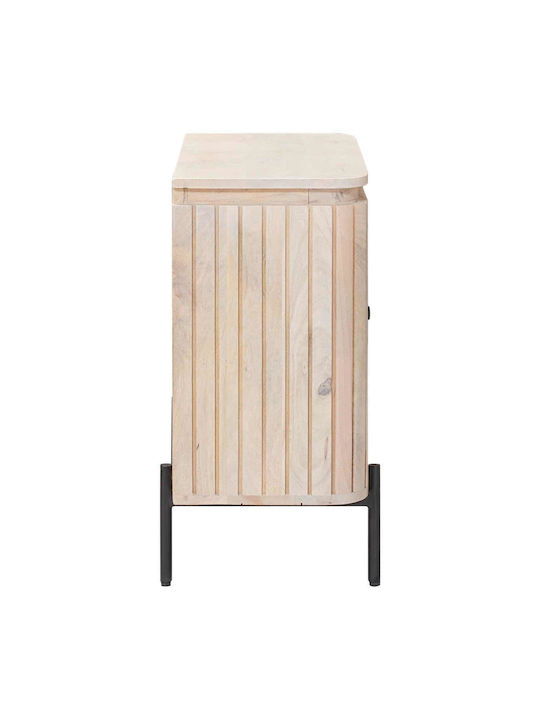 Μπουφές από Μασίφ Ξύλο Μπεζ 70x30x65cm