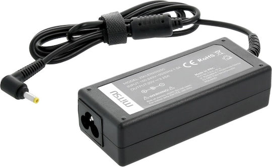 Mitsu Φορτιστής Laptop 65W 20V 3.25A για Lenovo με Αποσπώμενο Καλώδιο Τροφοδοσίας