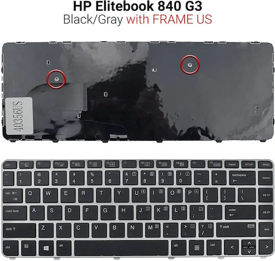 Backlit Keyboard Hp Elitebook 745 G3 Us Mentor Premium