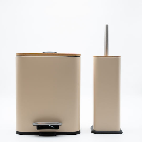 TnS Bamboo Slim Bamboo Σετ Πιγκάλ και Καλαθάκι Μπάνιου Soft Close 5lt TnS Bamboo Slim Bamboo Σετ Πιγκάλ και Καλαθάκι Μπάνιου Soft Close 5lt