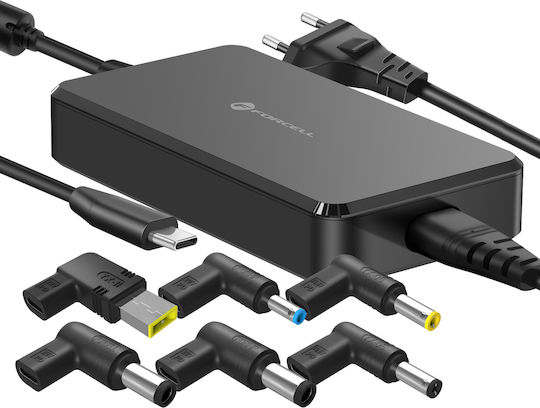 Forcell Universal Φορτιστής Laptop 90W 5V 5A χωρίς Καλώδιο Τροφοδοσίας