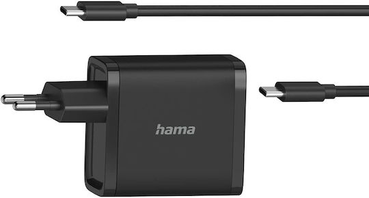 HAMA USB-C Universal Φορτιστής Laptop 45W 20V 35A με Αντάπτορα Τροφοδοσίας