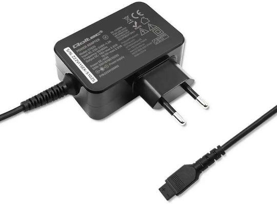 Qoltec Universal Φορτιστής Laptop 45W με Αντάπτορα Τροφοδοσίας και με σετ βυσμάτων