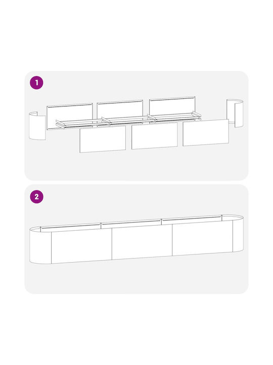 vidaXL Γλάστρα Μεταλλική Κόκκινο 280x40x40εκ.