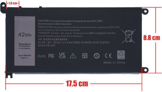 CoreParts Baterie Compatibilă pentru Dell Inspiron cu 3400mAh