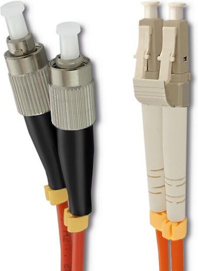 Qoltec Optical Fiber Cable 1m Orange