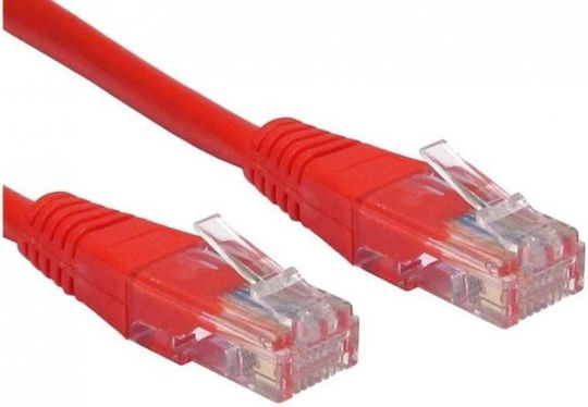 Cablu De Rețea Spacer Patch UTP Spacer Cat.5e 0.5m Roșu "sp-pt-cat5-0.5m-r"