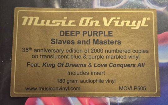 Deep Purple Slaves & Masters 1 Vinyl