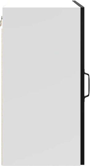 Kalmar Corner Wall Kitchen Cabinet Black 50x31x60cm