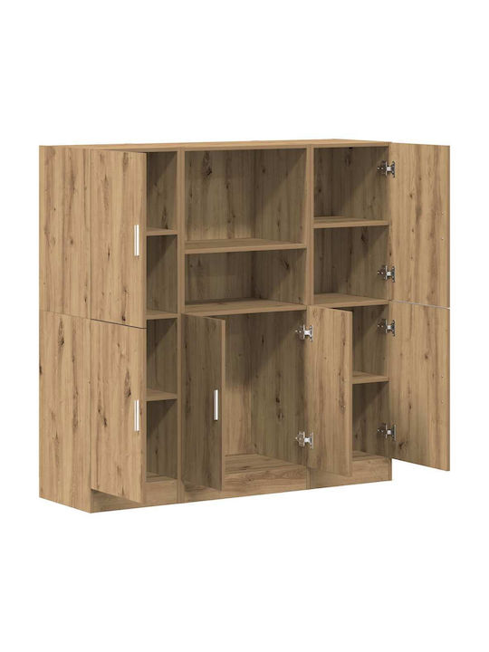 Oak Kitchen Tall Cupboard 133x41.5x131.5cm