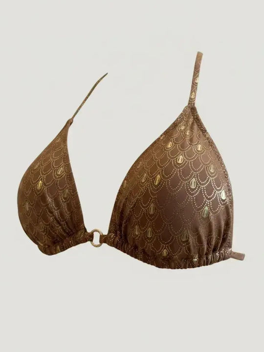 Set Bikini Τριγωνάκι & Brazil Καφέ Μπρονζέ