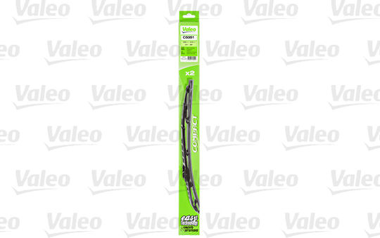 Valeo Front Set Car Wiper Blades 530mm/510mm for Nissan Primera Renault Clio Volkswagen Passat Variant Chrysler PT Cruiser Volvo V40