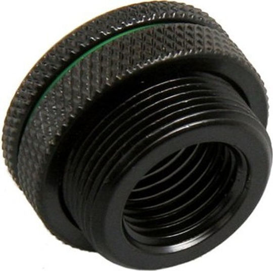 Bitspower Case Through-Connector Straight G1/4 Inch Female To G1/4 Inch Female Matte Black