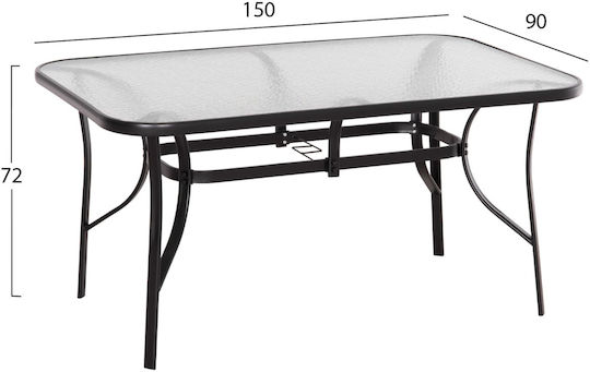 Garten- und Outdoor-Möbelsets Typsatz Speisesaal 5 Stück Schwarz Garten- und Outdoor-Möbelsets Typsatz Speisesaal 5 Stück Schwarz