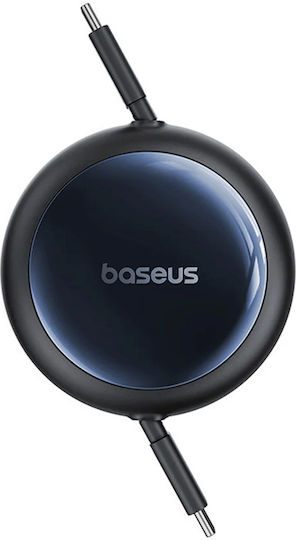 Baseus Nomos Power Data Cable Retractable Usb Type-c To Usb Type-c 100w 1.5m Black