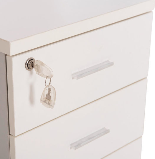 Freebox Office Drawer with Lock White