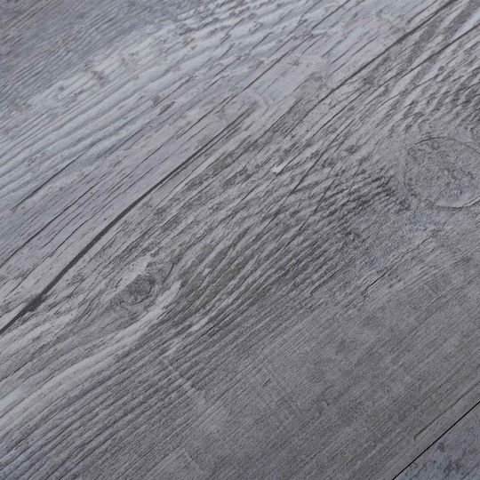 vidaXL Set Plastic Floor PVC with 28 Tiles L61xW30.5cm Gray