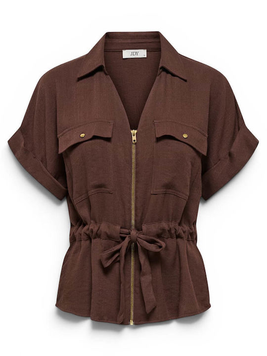 Long Sleeve Women's Shirt Brown