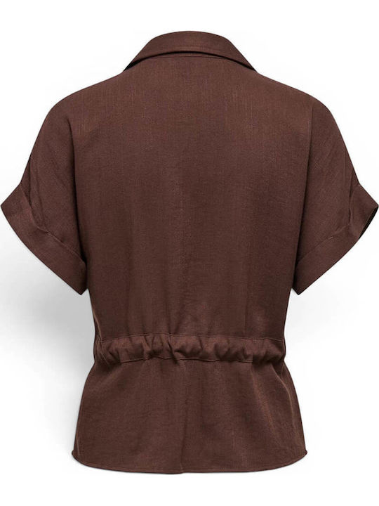 Long Sleeve Women's Shirt Brown