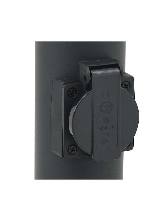 vidaXL Φωτιστικό Κολωνάκι Εξωτερικού Χώρου 40W IP44 για Ντουί E27 Μαύρο