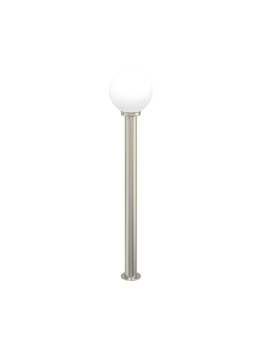 vidaXL Outdoor Small Post Floor Lamp 40W IP44 for E27 Bulb Silver