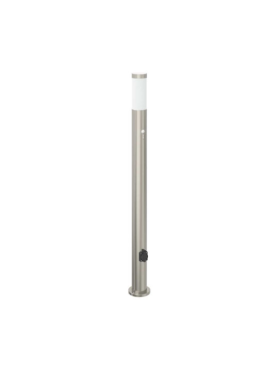 vidaXL Outdoor Small Post Floor Lamp 40W IP44 for E27 Bulb Silver