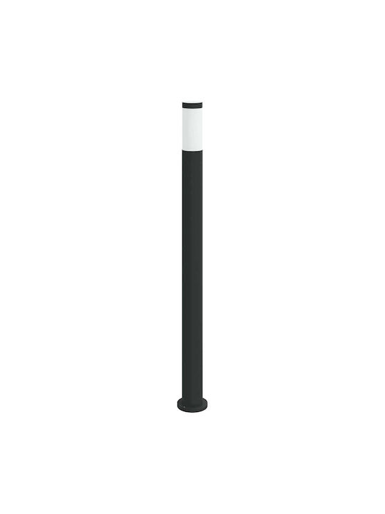 vidaXL Outdoor Small Post Floor Lamp 40W IP44 for E27 Socket Gray