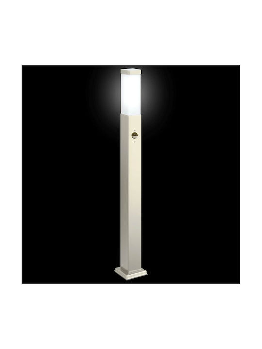 vidaXL Outdoor Small Post Floor Lamp 40W IP44 for E27 Bulb Silver
