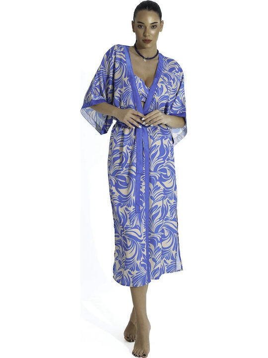 Blu4u Women's Maxi Beach Dress Blue
