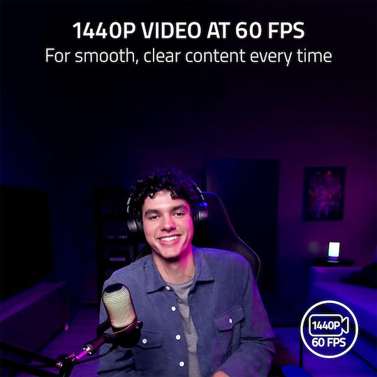 Razer Kiyo V2 X Web Camera 60FPS με Autofocus Λευκή RZ19-05380300-R3M