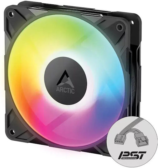Arctic P12 Pro Case Fan 120mm (2000rpm / 77cfm) με ARGB Φωτισμό 3τμχ