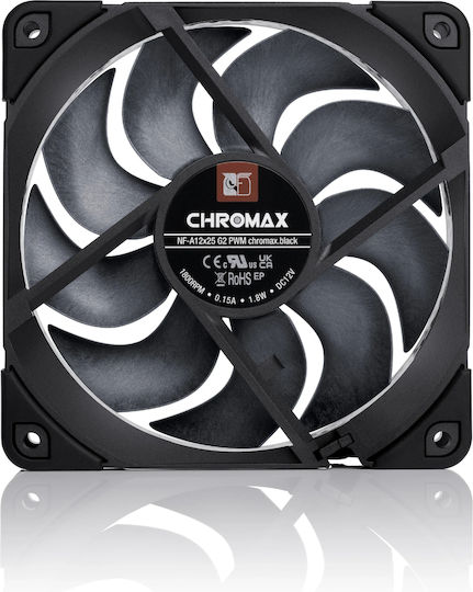 Noctua Chromax Case Fan 120mm (1800rpm / 63.15cfm) Without LED Lighting