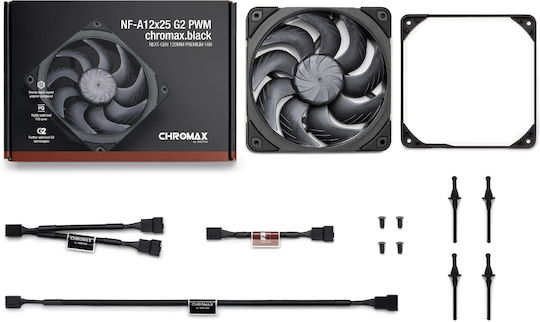 Noctua Chromax Case Fan 120mm (1800rpm / 63.15cfm) Without LED Lighting