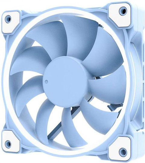 ID-Cooling ZF-12025-BB Вентилатор За Кутия 120мм (2000 Оборота / 55.2 CFM) Без Светодиодно Осветление И Свързване 4-Изводна ШИМ Син