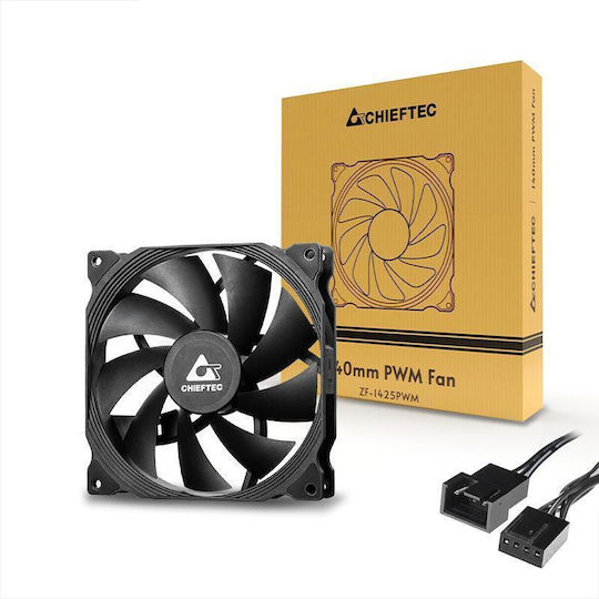 Chieftec ZF-1425PWM Case Fan 140mm (1600rpm / 42.5cfm) Χωρίς Led Φωτισμό και Σύνδεση 4-Pin PWM