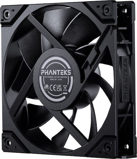 Phanteks M25G2-120 Case Fan (2000rpm) Χωρίς Led Φωτισμό και Σύνδεση 4-Pin PWM