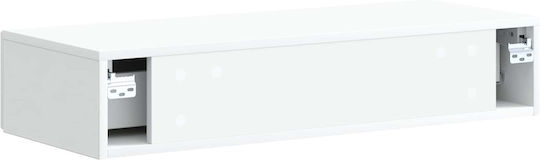 Metal Console White L87.5xW34.5xH17cm