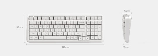 MCHOSE MC-K99 V3 Ασύρματο Gaming Πληκτρολόγιο 98% με RGB φωτισμό (Αγγλικό US)