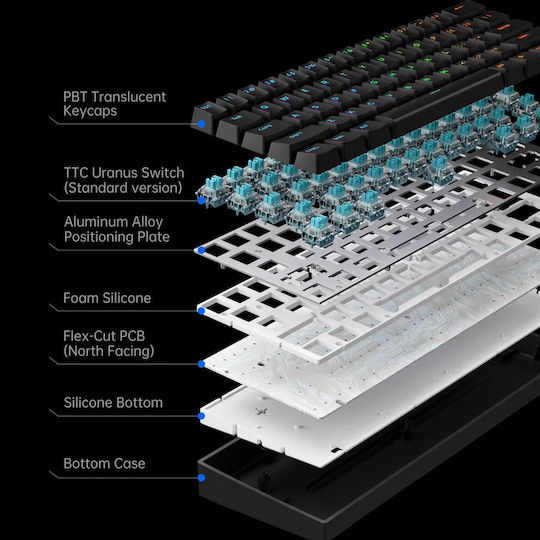 MCHOSE Ace 60 Pro Gaming Keyboard 60% with Magnetic Switches and RGB Lighting English US