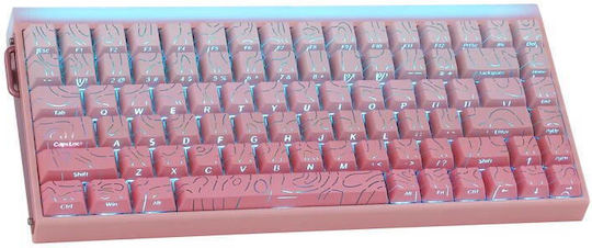 Aula Hero 84 HE Wireless Gaming Mechanical Keyboard 75% with RGB Lighting English US Pink