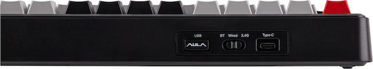 Aula F75 Max Ασύρματο Gaming Πληκτρολόγιο 75% με RGB φωτισμό (Αγγλικό US)