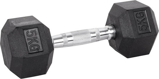 inSPORTline Haltere Hexagonale Din Cauciuc 1 x 5kg