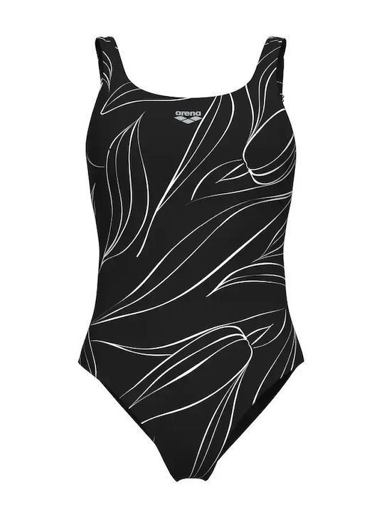 Back One Piece Swimsuit Black