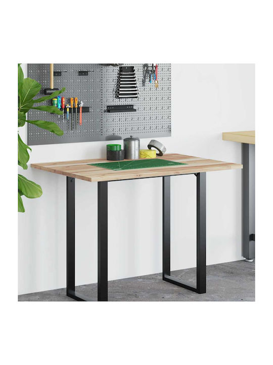 vidaXL Rectangular Office Desk Surface Made of Solid Wood Raw 80x70x2cm 3279729