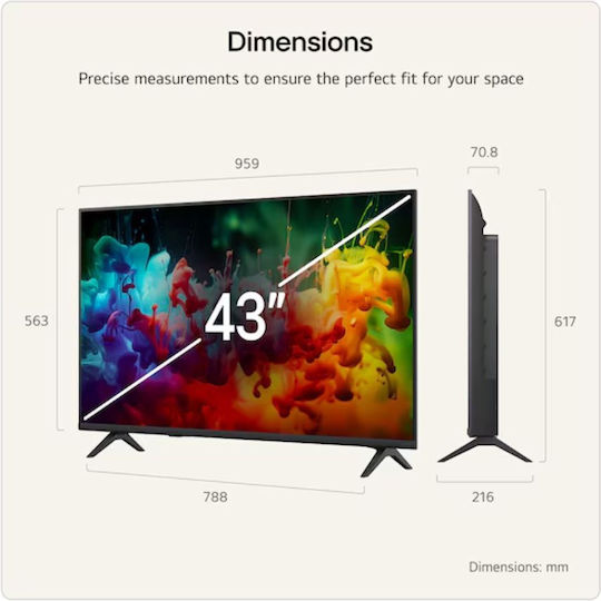 LG Smart Televizor 43" 4K UHD Mini LED QNED72 HDR (2026) 43QNED72B6B
