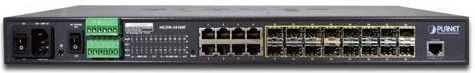 Planet MGSW-24160F Управление на L2 PoE+ Switch с 8 Портове Гигабитови (1Gbps) Ethernet и 16 SFP Портове