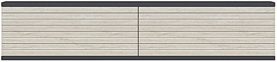 Стенен Раф Сив 120x30x26см