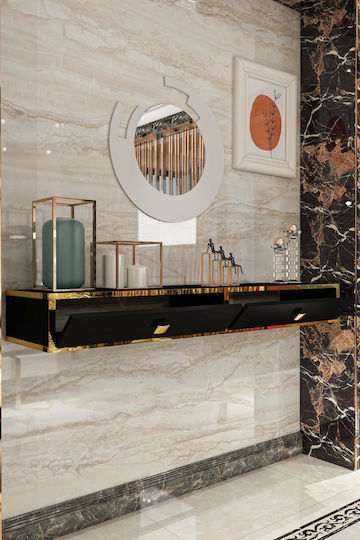 Wooden Black Console Table